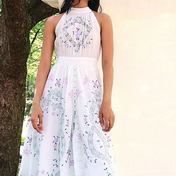 ONCE UPON A SONG - HALTER EMBROIDERED Mint S - Picture 3 of 12